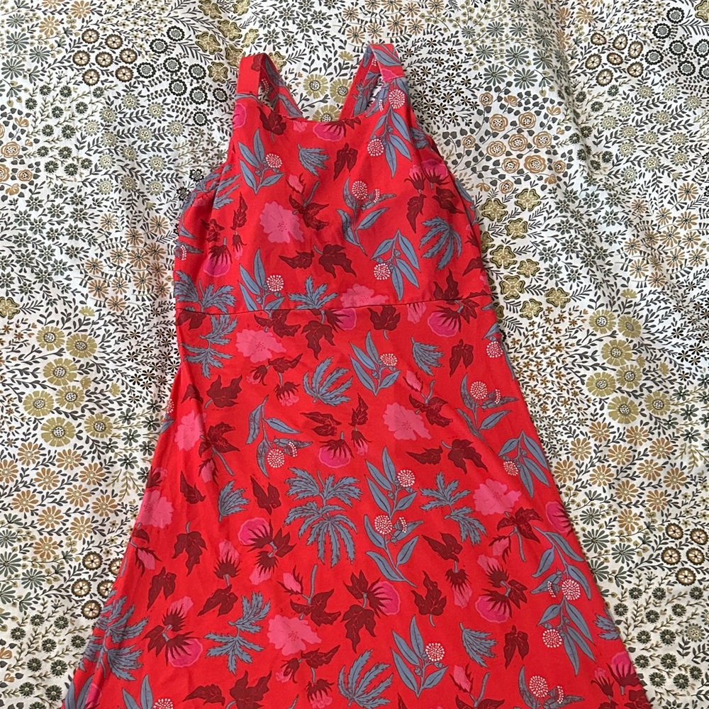 Patagonia Floral Red Tank Dress